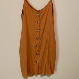 Urban Daizy linen button cami dress